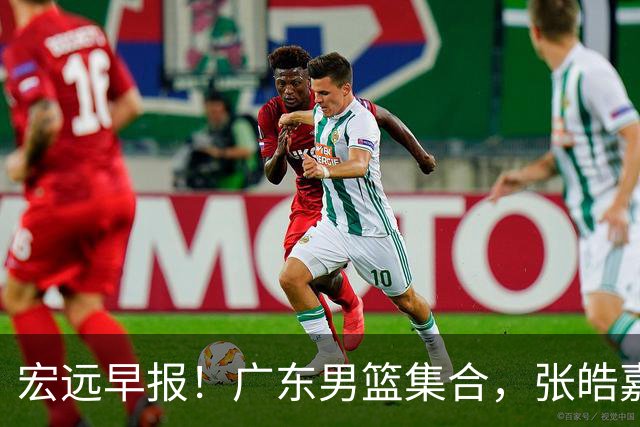 宏远早报！广东男篮集合，张皓嘉归队，徐杰美国特训，胡明轩杜润旺养伤，主教练未见身影！